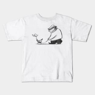 Walking the duck Kids T-Shirt